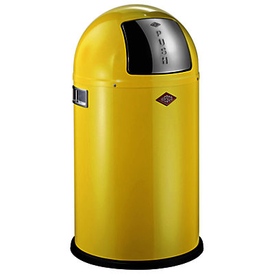 Wesco Pushboy Junior Bin, 22L Yellow